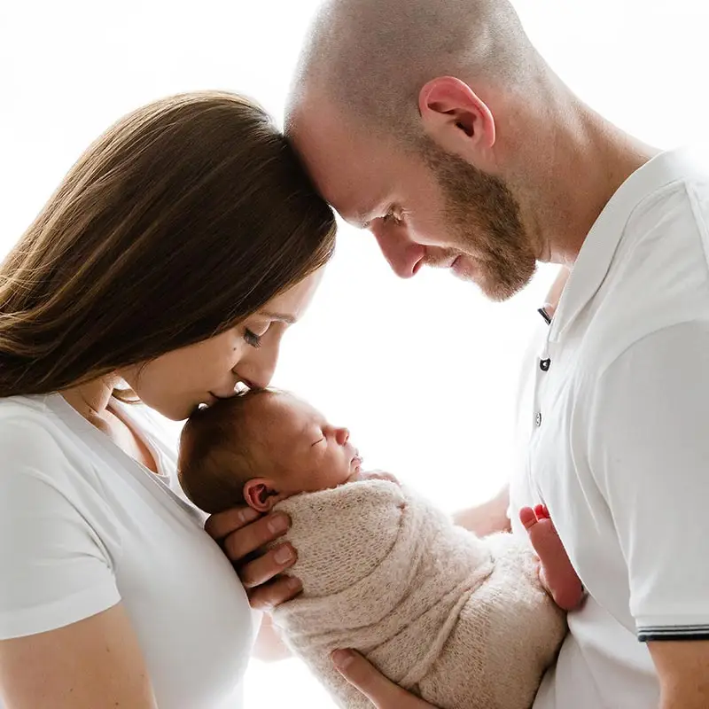 Family Portraits for baby's first photoshoot.